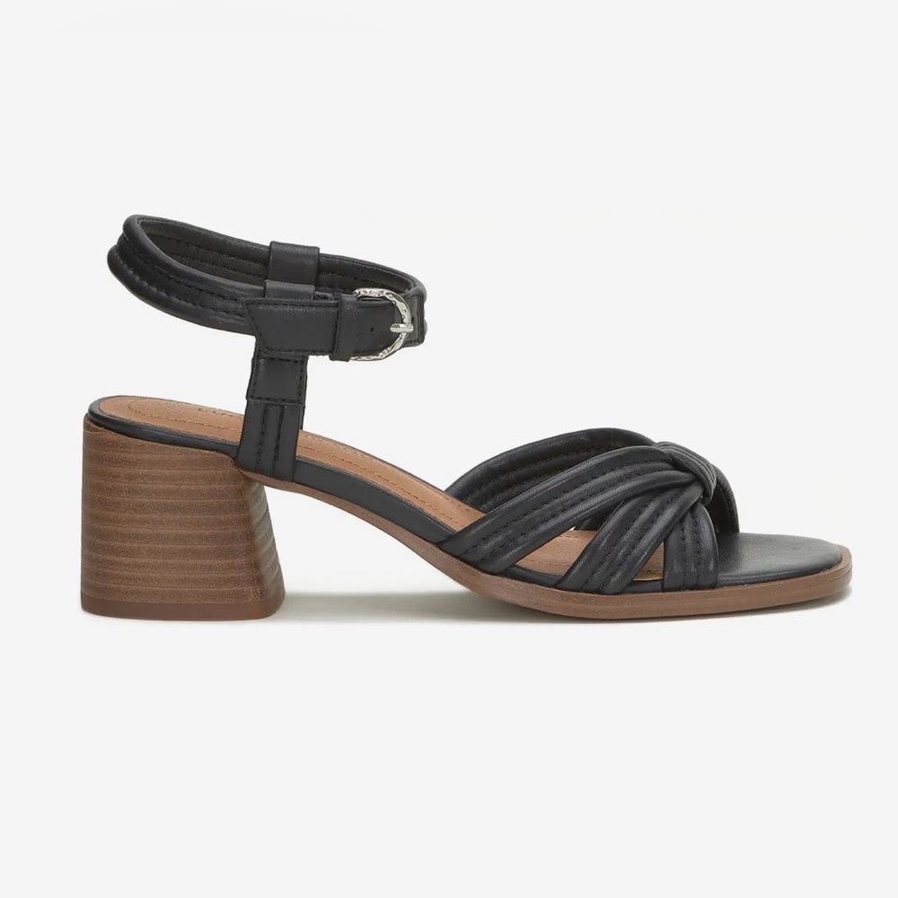 Lucky Brand Women's Jolenne Adjustable Strap Block Heel Black Sandals Size 8.5 - Picture 5 of 14